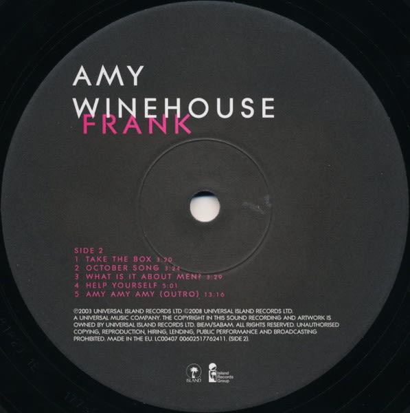 Amy Winehouse Frank Sellado vinilo3