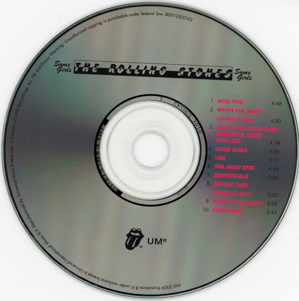 The Rolling Stones Some Girls CD3