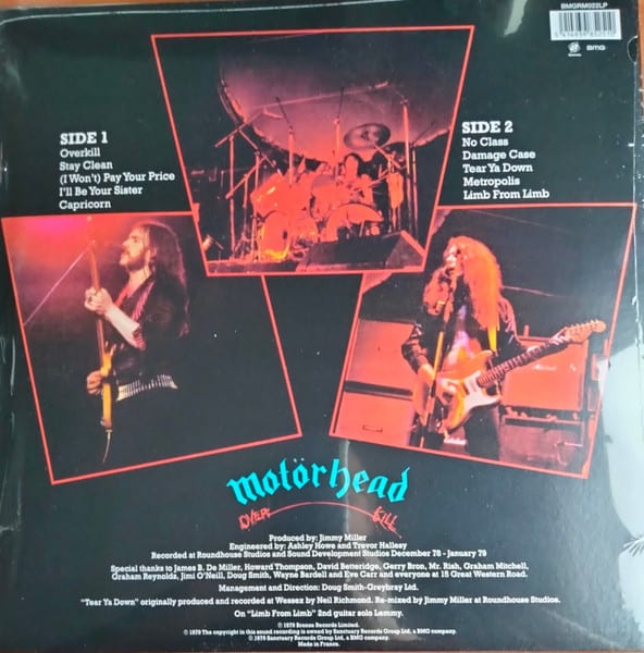 Motörhead Overkill Vinilo1