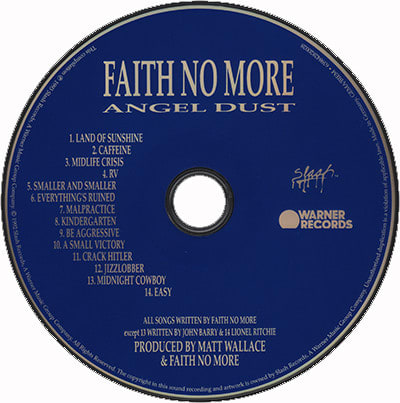 Faith No More Angel Dust Deluxe 2 Imp Mike Patton CD3