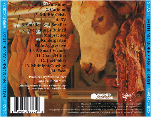 Faith No More Angel Dust Deluxe 2 Imp Mike Patton CD2