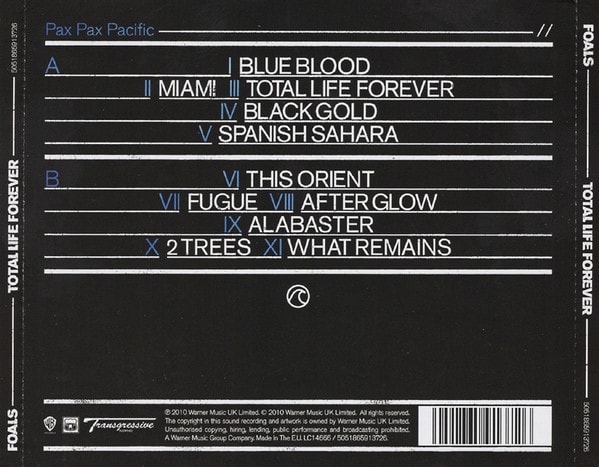 Foals Total Life Forever Cd1