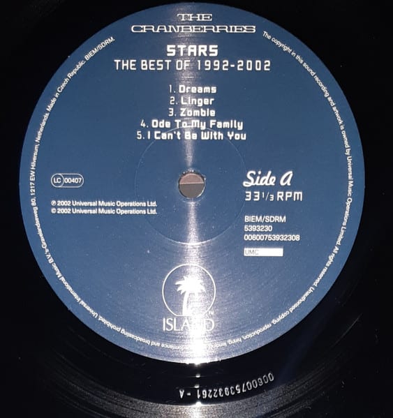 CRANBERRIES STARS (THE BEST OF 1992-2002) (2LP) Vinilo3