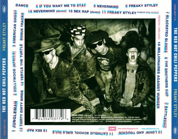 Red Hot Chili Peppers Freaky Styley Cd2