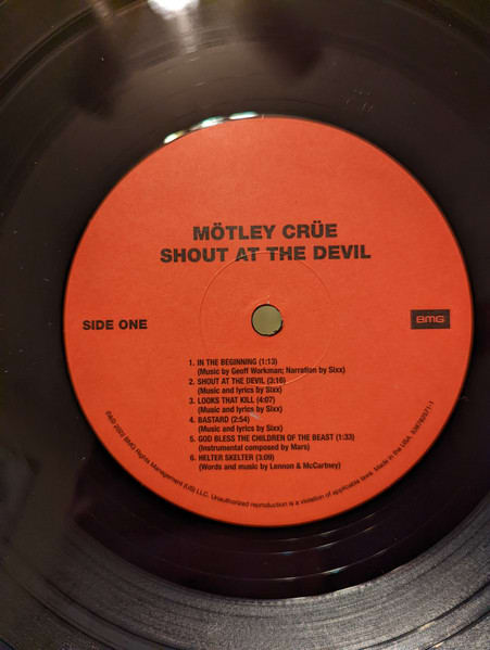 Motley Crüe Shout At The Devil Vinilo4