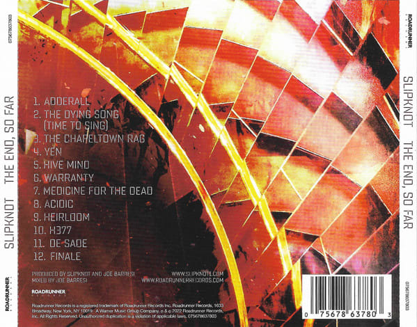 Slipknot The End, So Far CD2