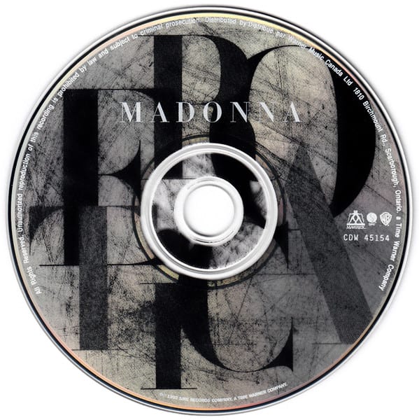 Madonna Erotica CD3
