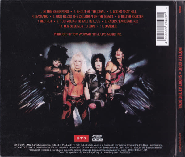 Mötley Crüe Shout At The Devil Cd3