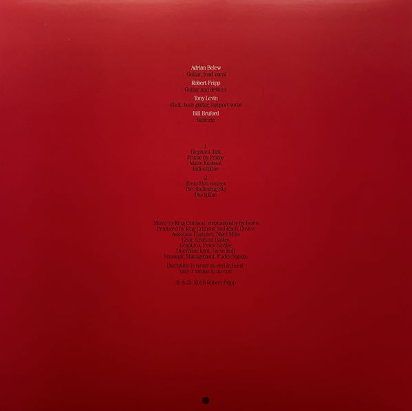 King Crimson Discipline Nuevo Sellado Vinilo2