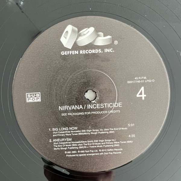 Nirvana Incesticide Vinilo6