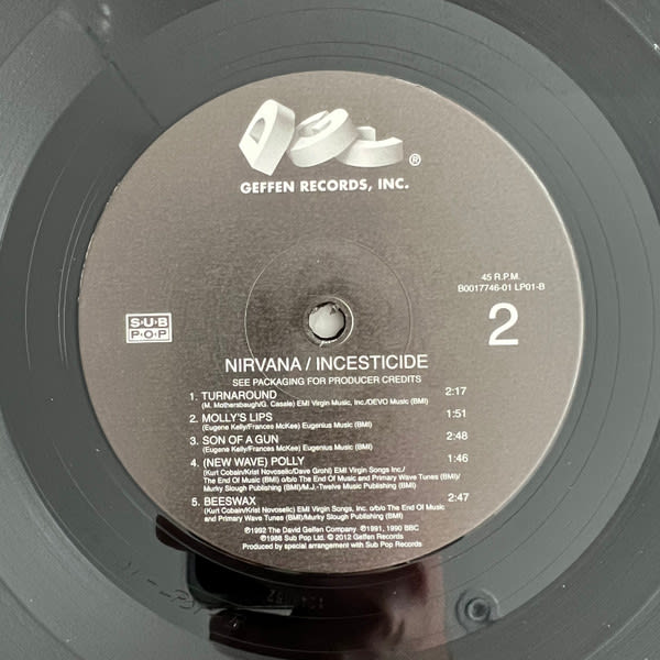Nirvana Incesticide Vinilo4