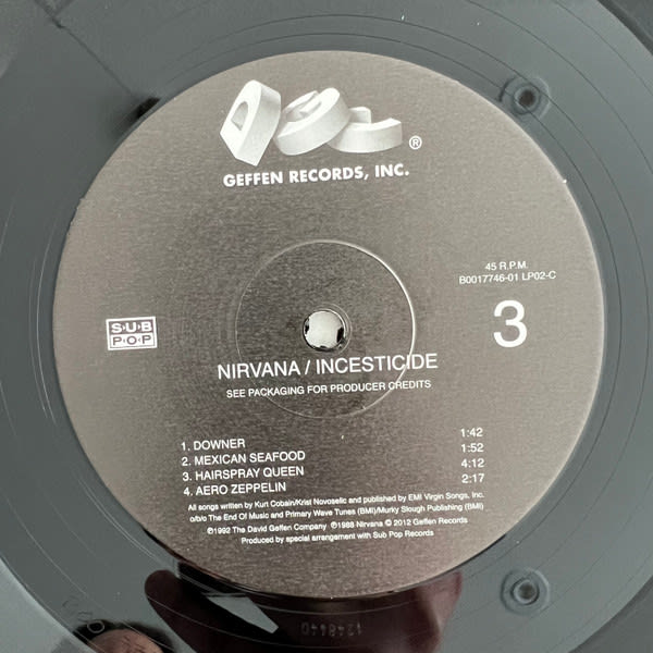 Nirvana Incesticide Vinilo5