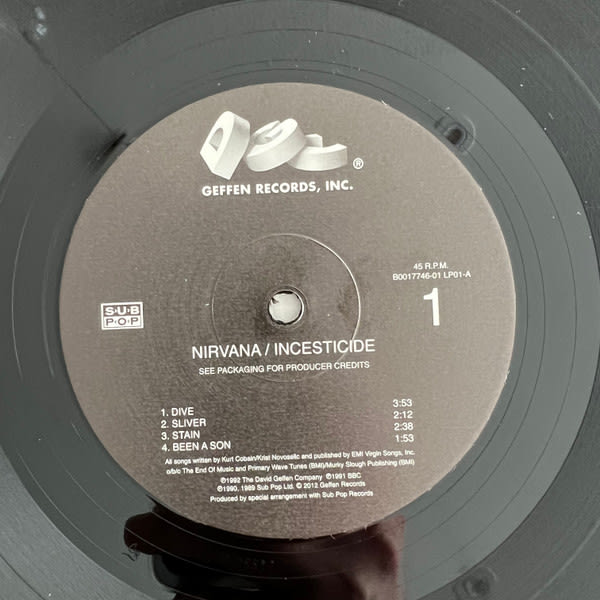 Nirvana Incesticide Vinilo3