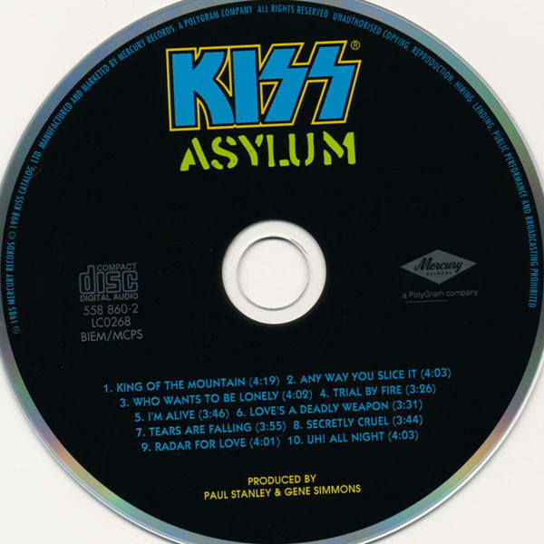 Kiss Asylum Cd3
