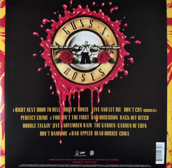 Guns N Roses Use Your Illusion 1 2 Lp Vinilo3