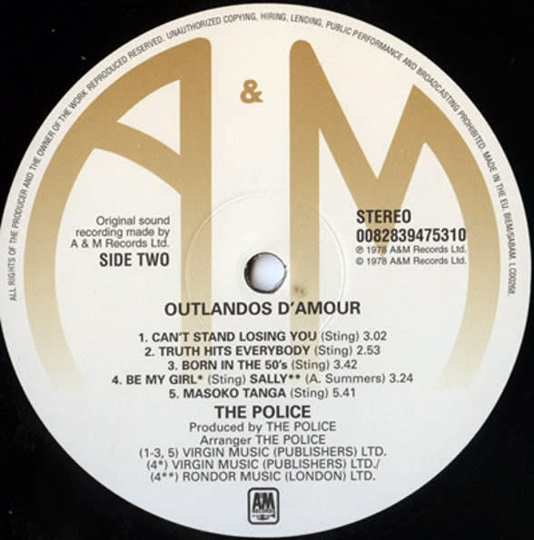 The Police Outlandos D'amour Vinilo4