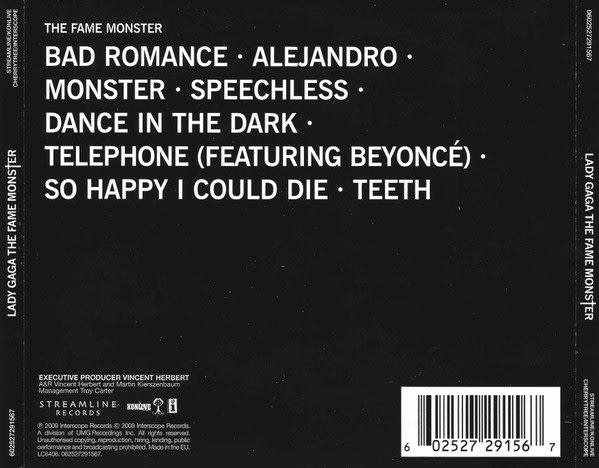 Lady Gaga The Fame Monster Cd2