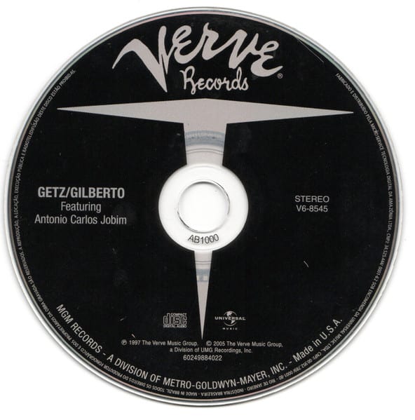 Cd Stan Getz & Joao Gilberto Getz/Gilberto3