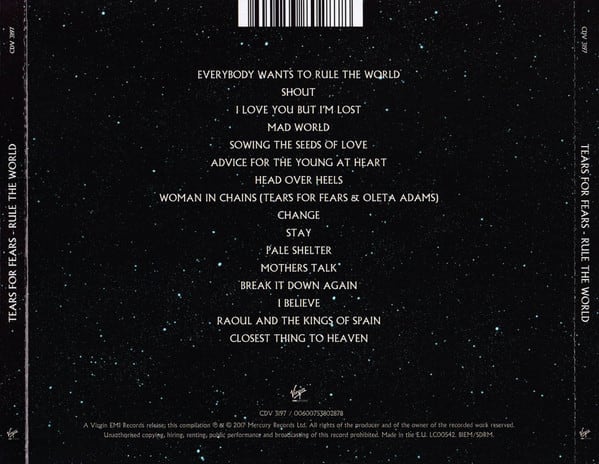 Tears For Fears Rule The World: The Greatest Hits Cd2