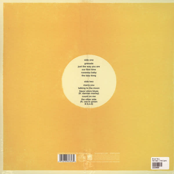 Bruno Mars Doo-wops & Hooligans Vinilo2