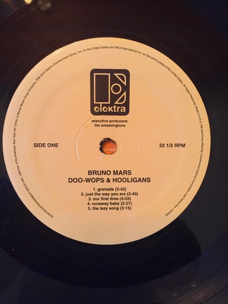 Bruno Mars Doo-wops & Hooligans Vinilo3