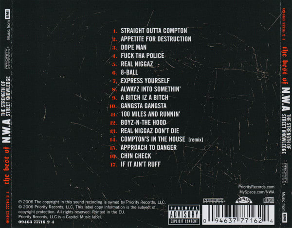 N.W.A. THE BEST OF N.W.A Cd2