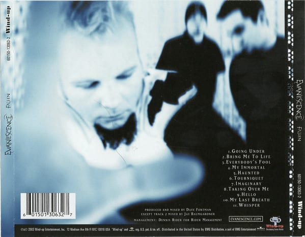 Evanescence Fallen Cd1