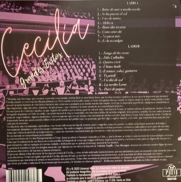 Cecilia Grandes Éxitos Vinilo1
