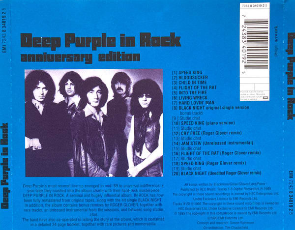 Deep Purple Deep Purple In Rock Eu CD2