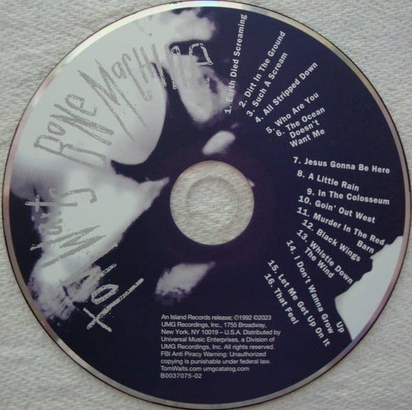 Tom Waits Bone Machine Cd3