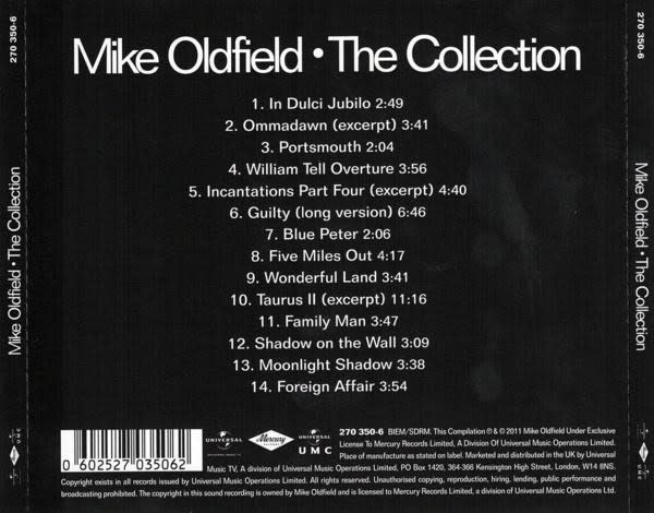 Mike Oldfield The Collection 1974-1983 Cd2