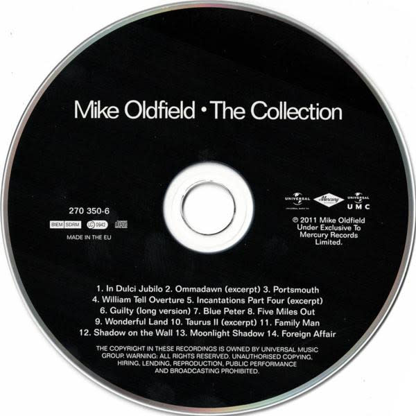 Mike Oldfield The Collection 1974-1983 Cd3