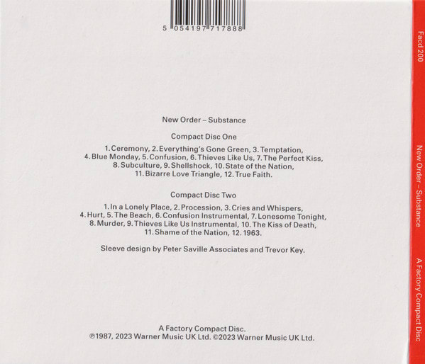 New Order Substance Nuevo Y Sellado cd2