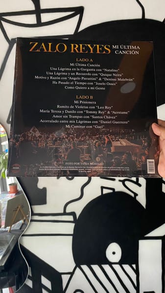 Zalo Reyes Mi Última Canción 2023 Vinilo2