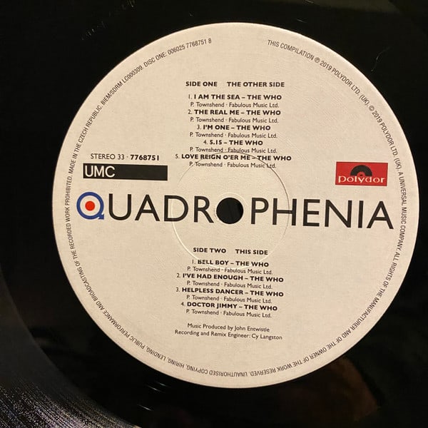Vinilo The Who Quadrophenia4