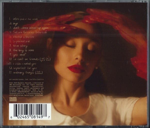 Ariana Grande eternal sunshine Cd2
