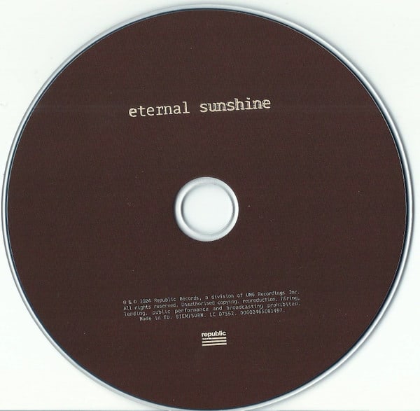 Ariana Grande eternal sunshine Cd3