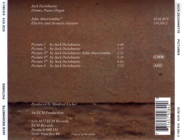 Jack DeJohnette Pictures Cd2