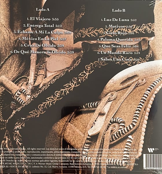 Luis Miguel México En La Piel Vinilo2