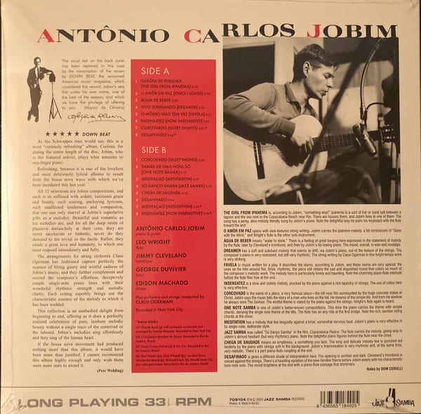 Antonio Carlos Jobim The Girl From Ipanema vinilo2