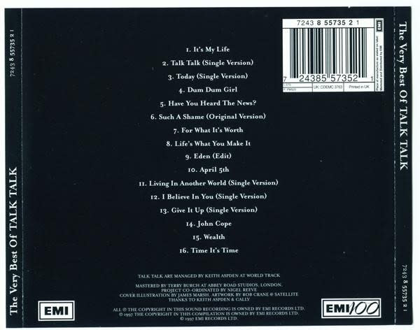 Cd Talk Talk The Very Best Of Talk Talk2