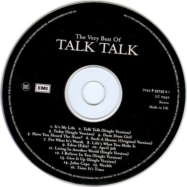 Cd Talk Talk The Very Best Of Talk Talk3