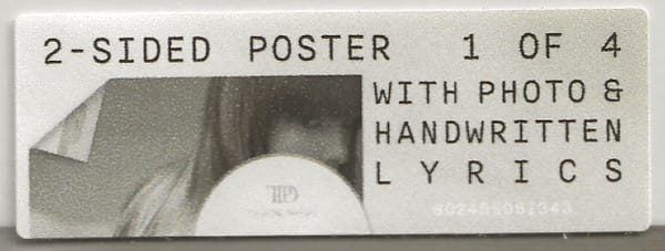 Taylor Swift The Tortured Poets Department Cd4