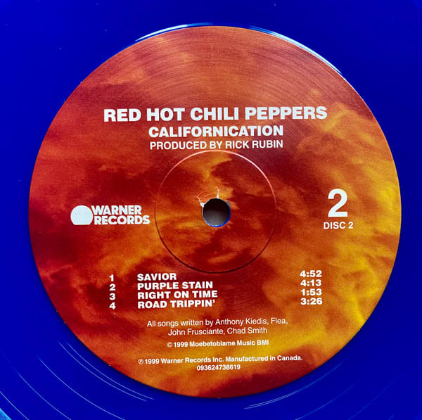 Red Hot Chili Peppers Californication (colorido) Vinilo5