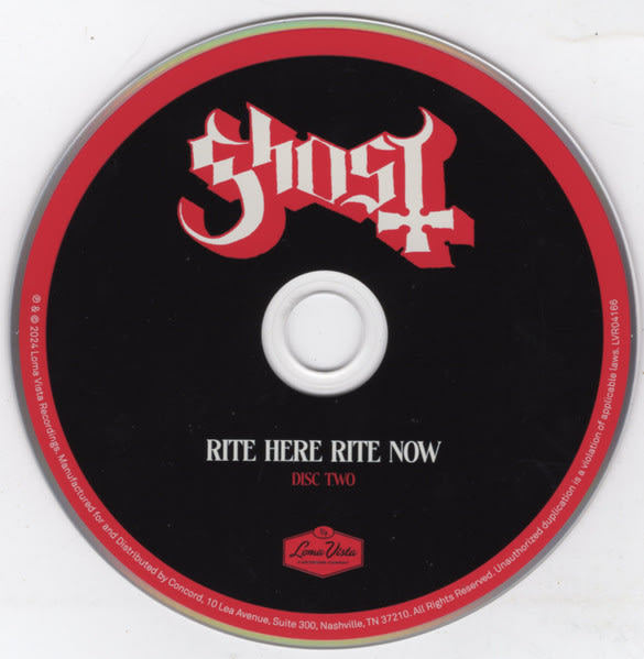 Ghost Rite Here Rite Now Cd4