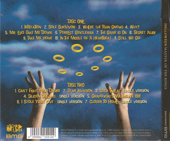Helloween Master of the Rings Cd2