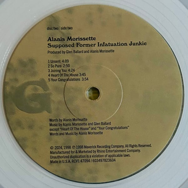 Alanis Morissette Supposed Former Infatuation Junkie Vinilo5