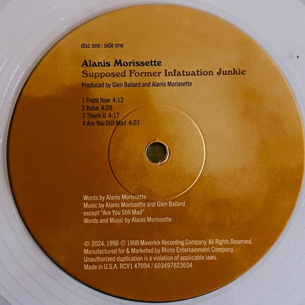 Alanis Morissette Supposed Former Infatuation Junkie Vinilo3