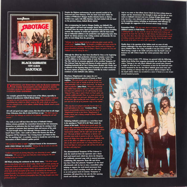 Black Sabbath Sabotage Vinyl1