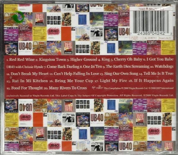 UB40 The Very Best Of UB40 Cd2
